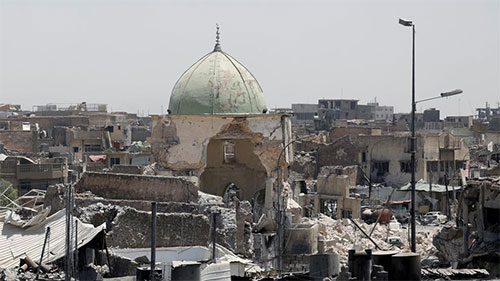 tropas iraquíes toman las ruinas de la mezquita de Al Nuri Las tropas iraquíes toman las ruinas de la mezquita de Al Nuri